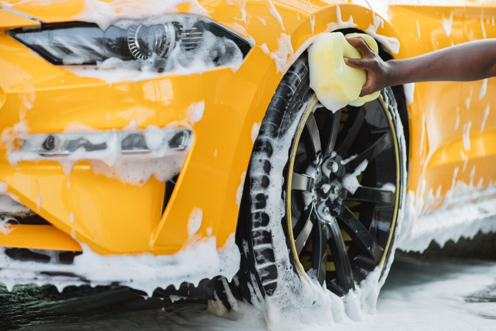 Image of car washing